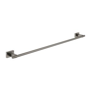 Grohe Brushed Hard Graphite Essentials Cube Towel Ring