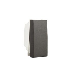 Havells 6A 2 Pin Shuttred Socket Coral Ebony