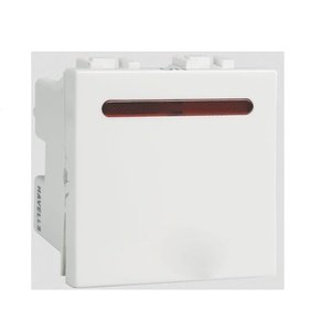 Havells 6A 3 Pin Shuttered Socket Coral