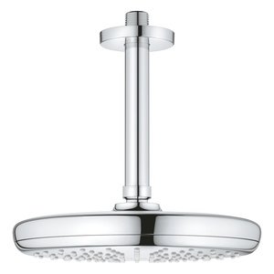 Grohe Chrome Tempesta 210 Head Shower + Wall Arm 286 mm