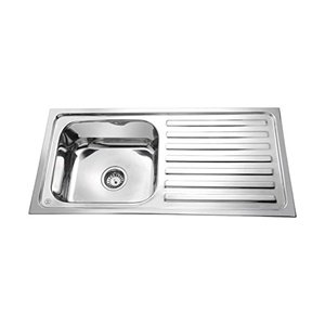 Parryware Kitchen Sinks Single Bowl With Drain Board