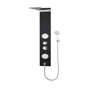 Parryware Shower Panels In-Wall Thermostatic Panel Verve With Cascade Waterfall / Rain Shower And 4 Body Jets