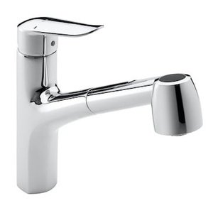 Roca L20 Wall Mounted Kitchen Sink Mixer with Swivel Spout