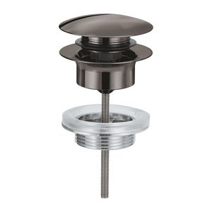 Grohe Hard Graphite Angle Valve 1/2 Inlet, 3/8 Outlet